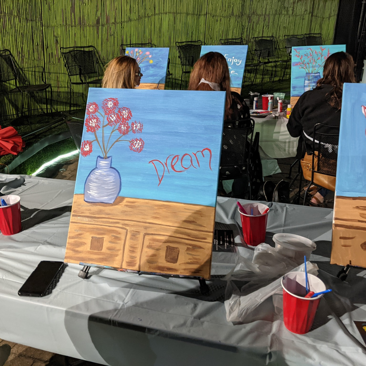 Private Paint Party at Home, Paint, Sip, and Wine away